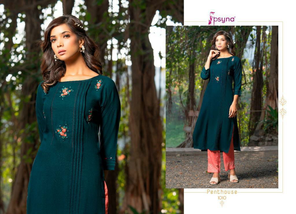 Penthouse By Psyna Kurtis With Bottom Catalog